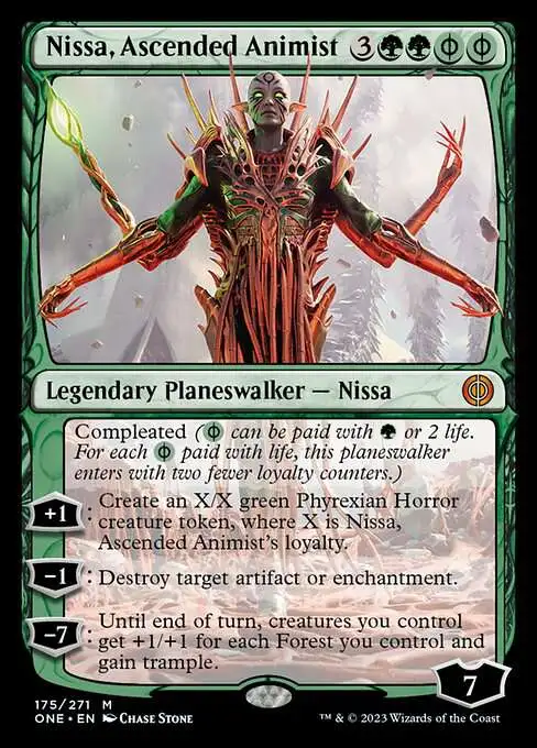 MtG Phyrexia: All Will Be One Mythic Rare Nissa, Ascended Animist #175