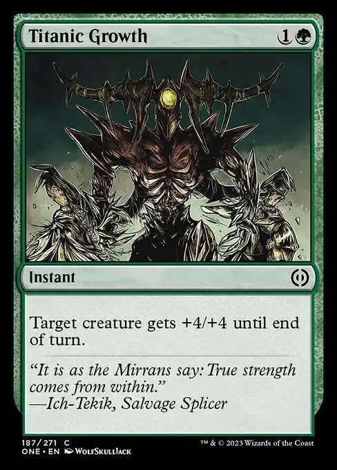 MtG Phyrexia: All Will Be One Common Titanic Growth #187