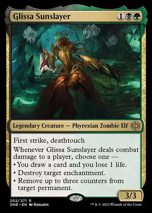 MtG Phyrexia: All Will Be One Rare Glissa Sunslayer #202