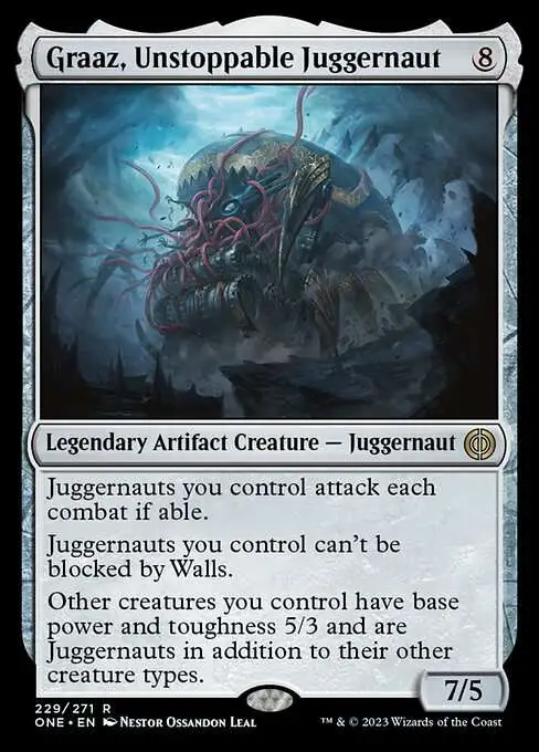 MtG Phyrexia: All Will Be One Rare FOIL Graaz, Unstoppable Juggernaut #229