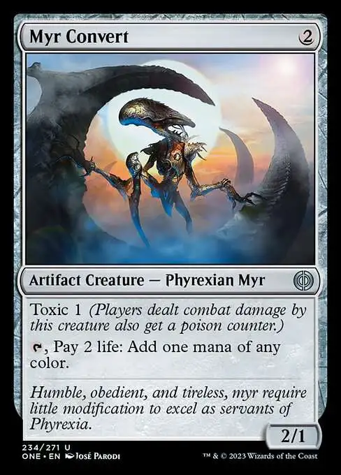 MtG Phyrexia: All Will Be One Uncommon FOIL Myr Convert #234