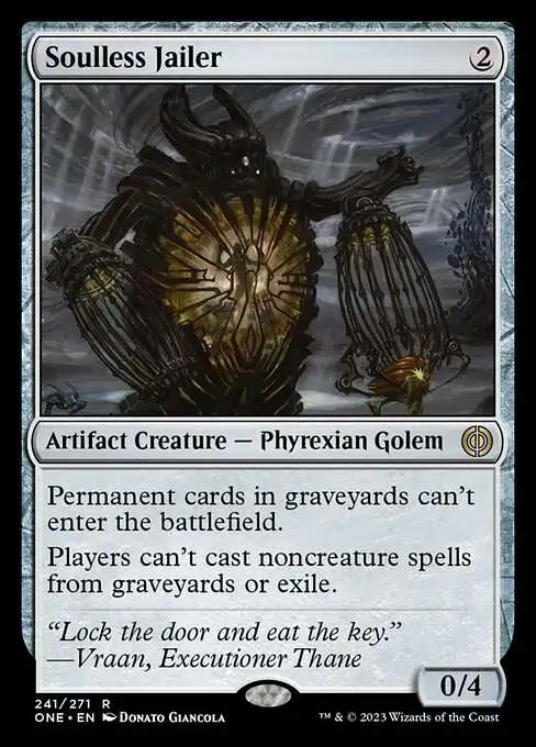 MtG Phyrexia: All Will Be One Rare Soulless Jailer #241