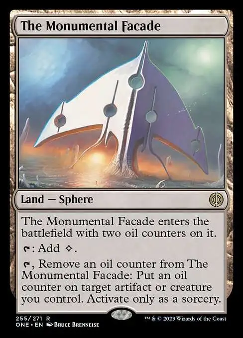 MtG Phyrexia: All Will Be One Rare Foil The Monumental Facade #255