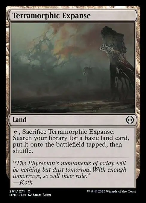 MtG Phyrexia: All Will Be One Common FOIL Terramorphic Expanse #261