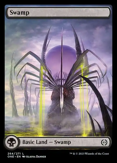 MtG Phyrexia: All Will Be One Common Swamp #264 [V1 FOIL]