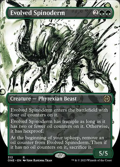 MtG Phyrexia: All Will Be One Rare Evolved Spinoderm #313 [Showcase FOIL]