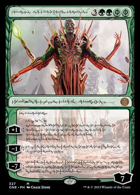 MtG Phyrexia: All Will Be One Mythic Rare Nissa, Ascended Animist #327 [Showcase]