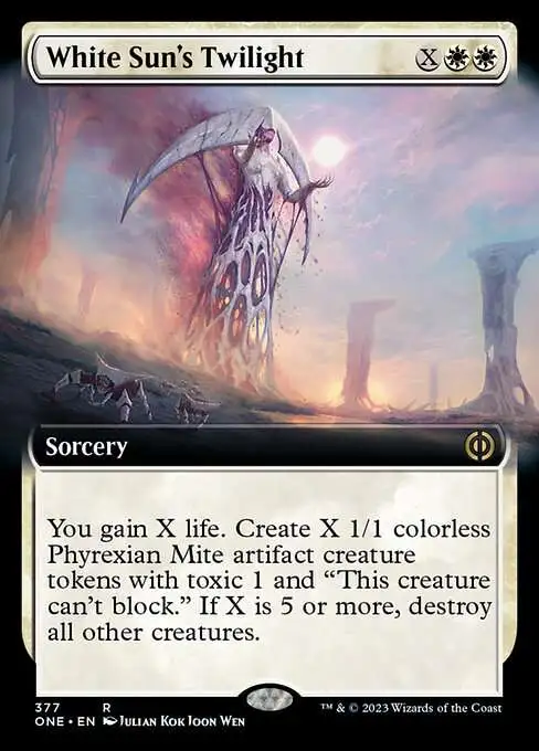 MtG Phyrexia: All Will Be One Rare White Sun's Twilight #377 [Extended Art]