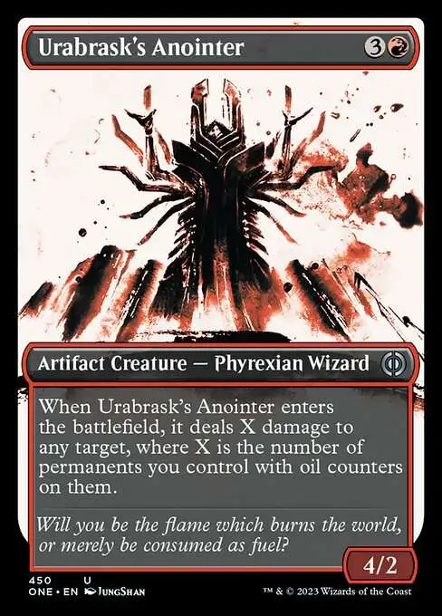 MtG Phyrexia: All Will Be One Uncommon Urabrask's Anointer #450 [Compleat Foil]