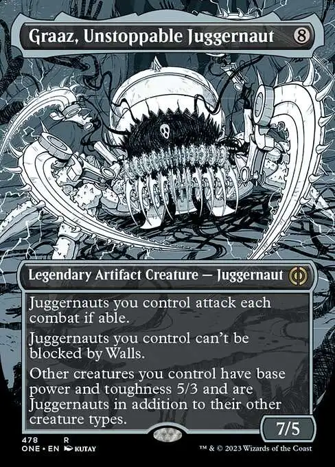 MtG Phyrexia: All Will Be One Rare Graaz, Unstoppable Juggernaut #478 [Compleat Foil]