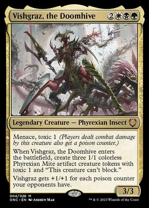 MtG Phyrexia: All Will Be One Commander Mythic Rare Vishgraz, the Doomhive #4