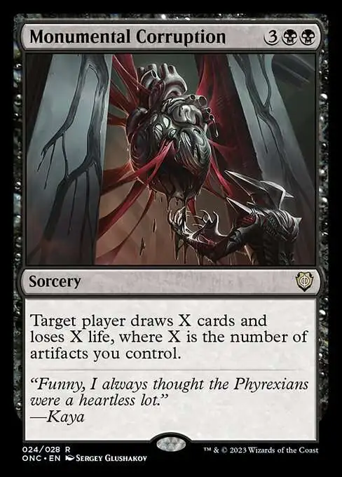 Magic The Gathering Phyrexia All Will Be One Commander Single Card