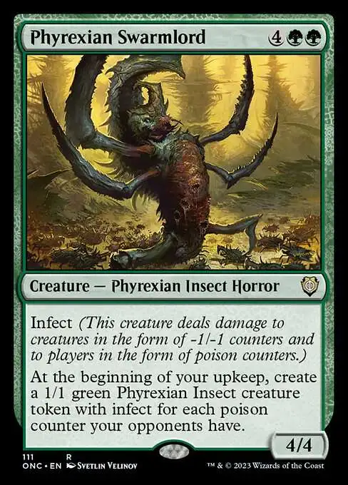 MtG Phyrexia: All Will Be One Commander Rare Phyrexian Swarmlord #111