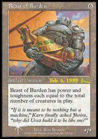 MtG Prerelease & Release Promo Beast of Burden [Urza's Legacy Prerelease]