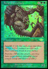 MtG Prerelease & Release Promo Feral Throwback [Legions Prerelease]