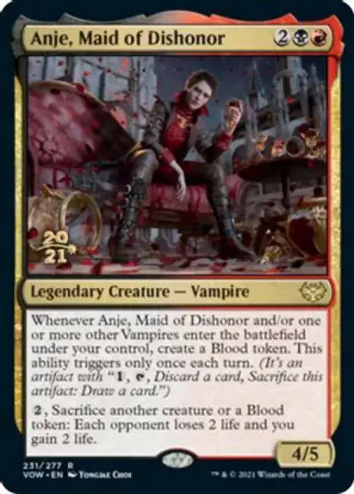 MtG Prerelease & Release Rare Foil Anje, Maid of Dishonor #231