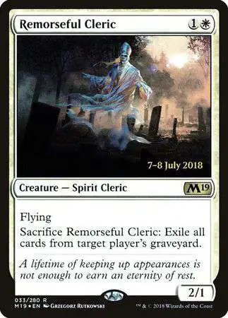 MtG Prerelease & Release Rare Foil Remorseful Cleric #33