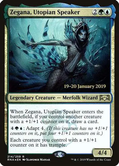 MtG Prerelease & Release Rare Foil Zegana, Utopian Speaker #214