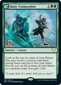 MtG Prerelease & Release Rare Basic Conjuration #120 [Prerelease Promo Foil]