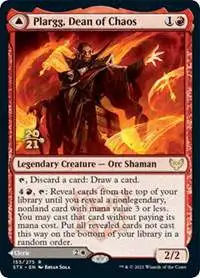 MtG Prerelease & Release Rare Plargg, Dean of Chaos // Augusta, Dean of Order #155 [Prerelease Promo Foil]