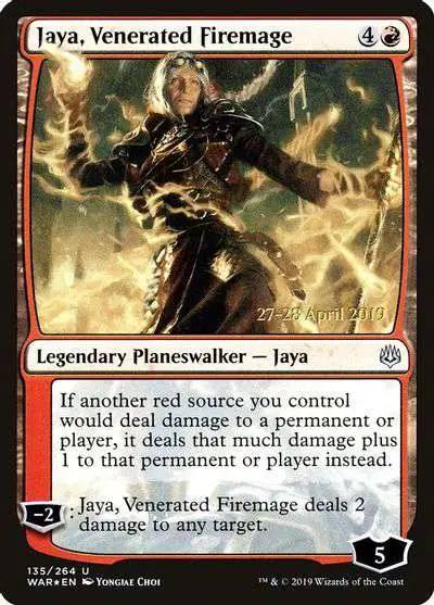 MtG Prerelease & Release Uncommon Foil Jaya, Venerated Firemage #135