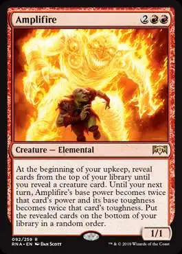 MtG Trading Card Game Ravnica Allegiance Rare Foil Amplifire #92