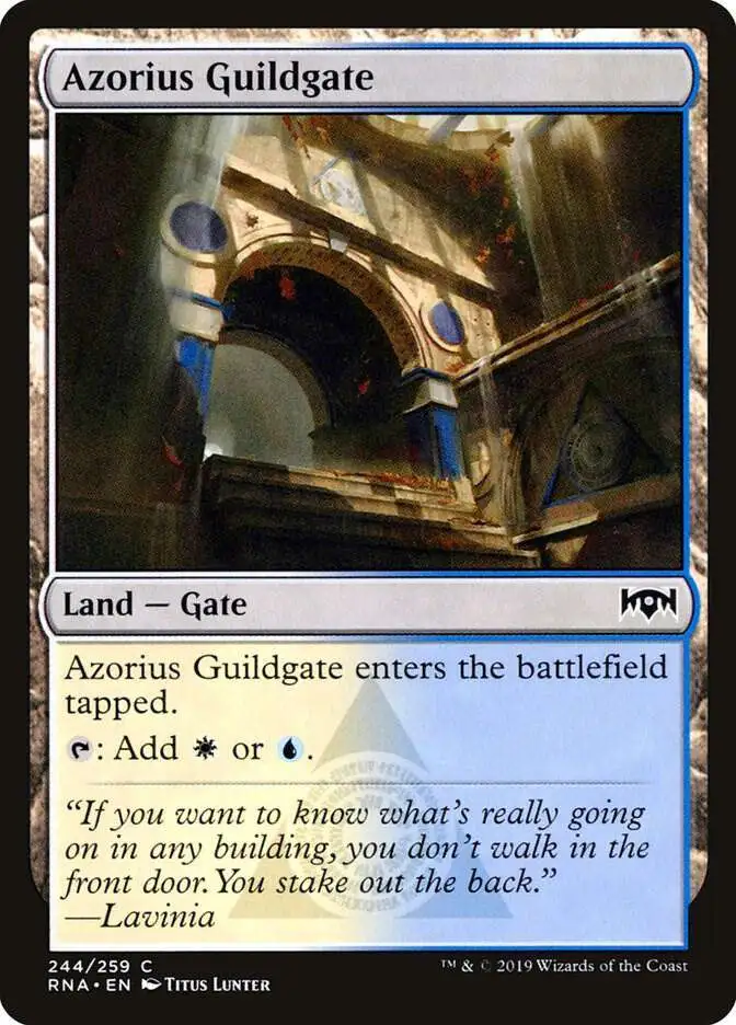 MtG Trading Card Game Ravnica Allegiance Common Foil Simic Guildgate #257