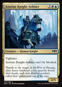 MtG Trading Card Game Ravnica Allegiance Common Azorius Knight-Arbiter #154