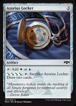 MtG Trading Card Game Ravnica Allegiance Common Azorius Locket #231