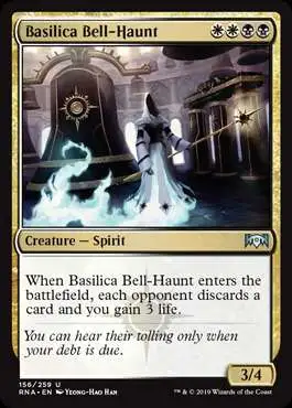 MtG Trading Card Game Ravnica Allegiance Uncommon Basilica Bell-Haunt #156