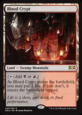 MtG Trading Card Game Ravnica Allegiance Rare Foil Blood Crypt #245