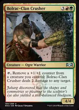 MtG Trading Card Game Ravnica Allegiance Uncommon Foil Bolrac-Clan Crusher #159