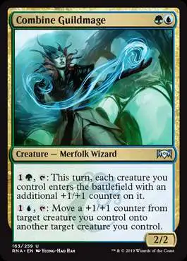 MtG Trading Card Game Ravnica Allegiance Uncommon Foil Combine Guildmage #163