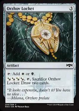 MtG Trading Card Game Ravnica Allegiance Common Orzhov Locket #236