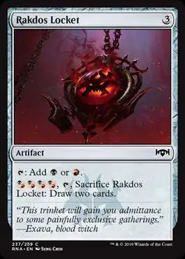 MtG Trading Card Game Ravnica Allegiance Common Rakdos Locket #237