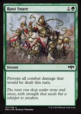 MtG Trading Card Game Ravnica Allegiance Common Foil Root Snare #137