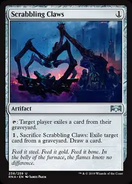 MtG Trading Card Game Ravnica Allegiance Uncommon Scrabbling Claws #238