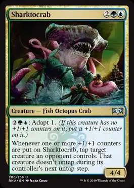 MtG Trading Card Game Ravnica Allegiance Uncommon Sharktocrab #206