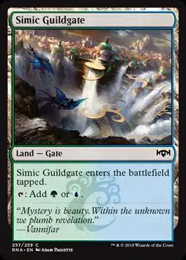 MtG Trading Card Game Ravnica Allegiance Common Simic Guildgate #257