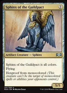 MtG Trading Card Game Ravnica Allegiance Uncommon Sphinx of the Guildpact #241