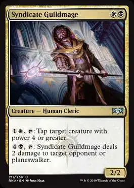 MtG Trading Card Game Ravnica Allegiance Uncommon Syndicate Guildmage #211