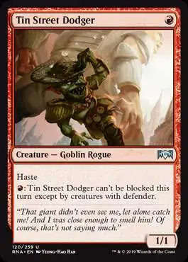 MtG Trading Card Game Ravnica Allegiance Uncommon Tin Street Dodger #120