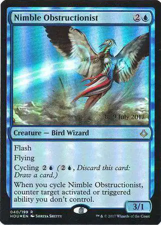 MtG Prerelease & Release Promo Nimble Obstructionist #40 [Prerelease Promo Foil]