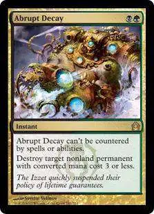 MtG Trading Card Game Return to Ravnica Rare Foil Abrupt Decay #141