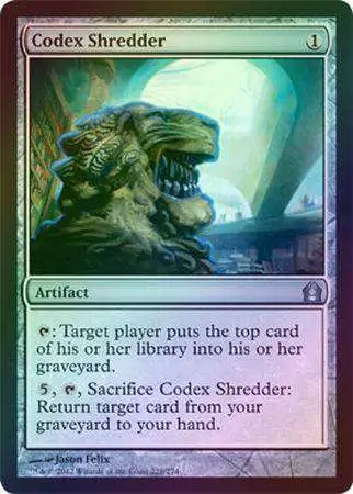 MtG Trading Card Game Return to Ravnica Uncommon Foil Codex Shredder #228