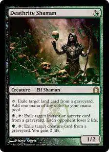 MtG Trading Card Game Return to Ravnica Rare Deathrite Shaman #213
