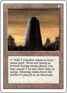 MtG Revised Uncommon Basalt Monolith #235