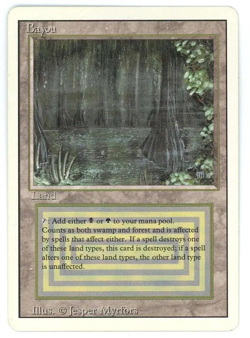 MtG Revised Rare Bayou [Excellent]