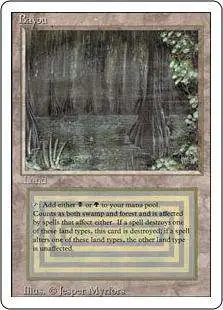 Magic The Gathering Revised Single Card Rare Bayou Damaged Magic The Gathering Revised Single Card Rare Bayou Damaged