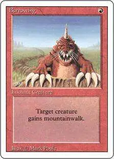 MtG Revised Uncommon Burrowing #140